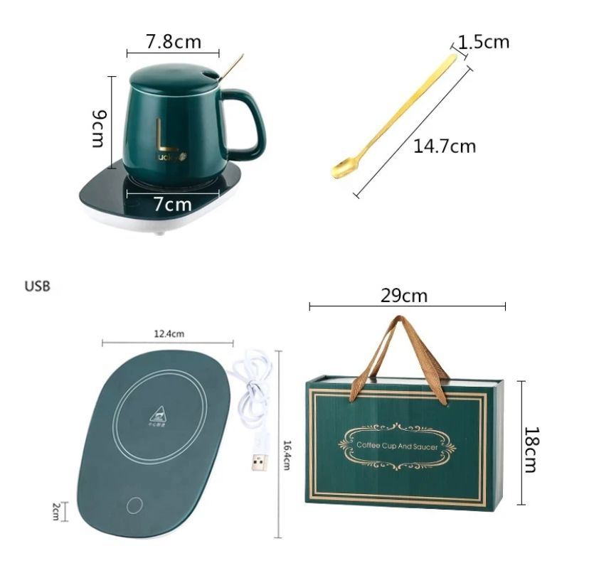 TAZA DE CERÁMICA CALENTADORA