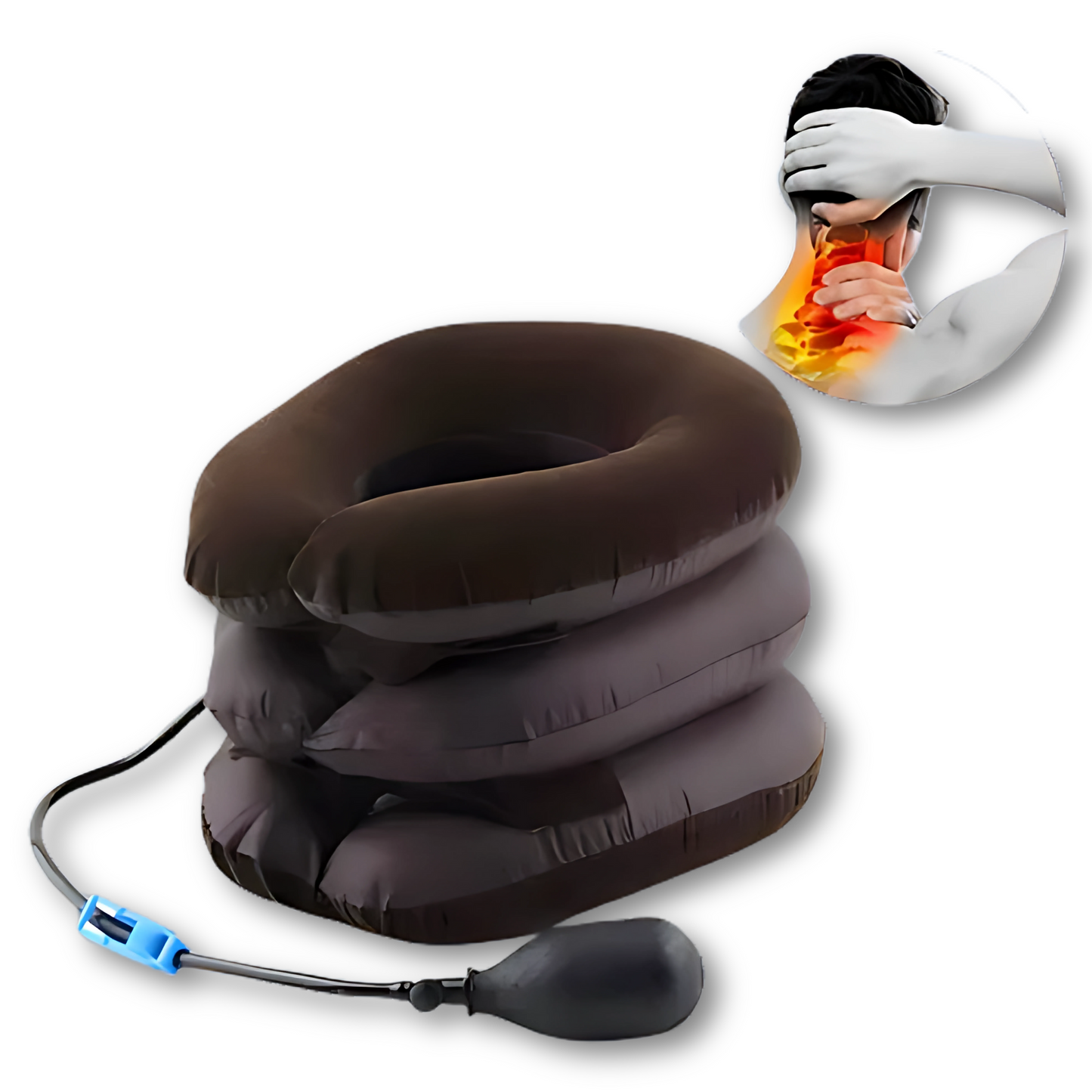 COLLAR INFLABLE DE TRACCIÓN CERVICAL Y CUELLO
