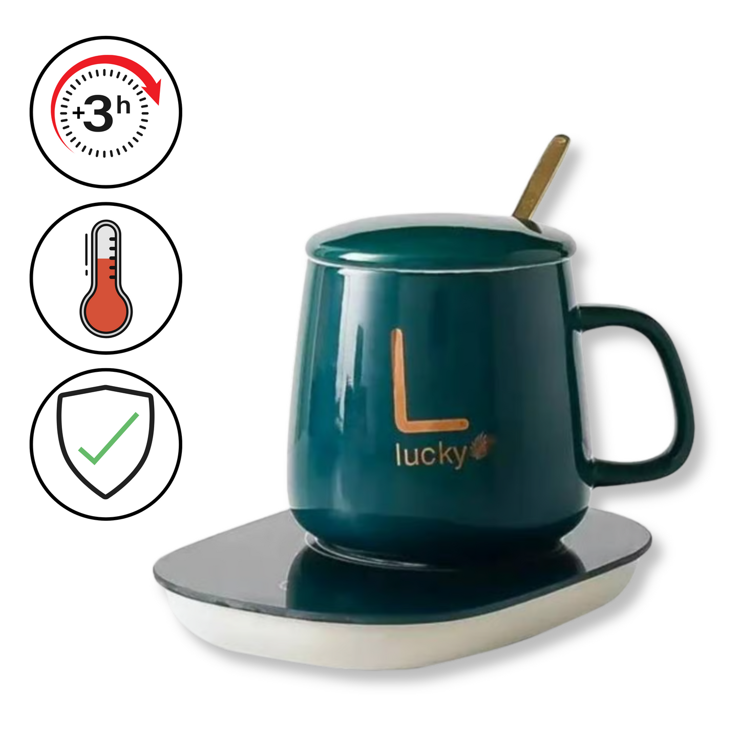 TAZA DE CERÁMICA CALENTADORA