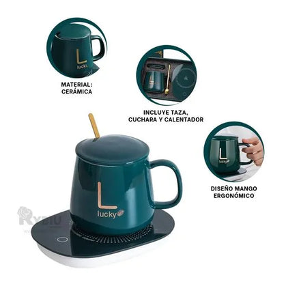 TAZA DE CERÁMICA CALENTADORA