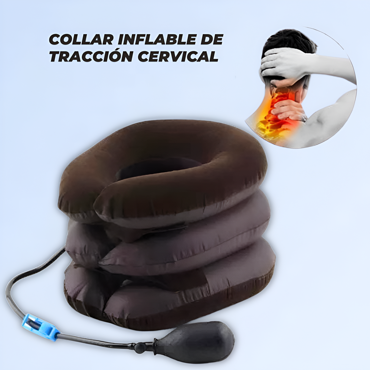 COLLAR INFLABLE DE TRACCIÓN CERVICAL Y CUELLO